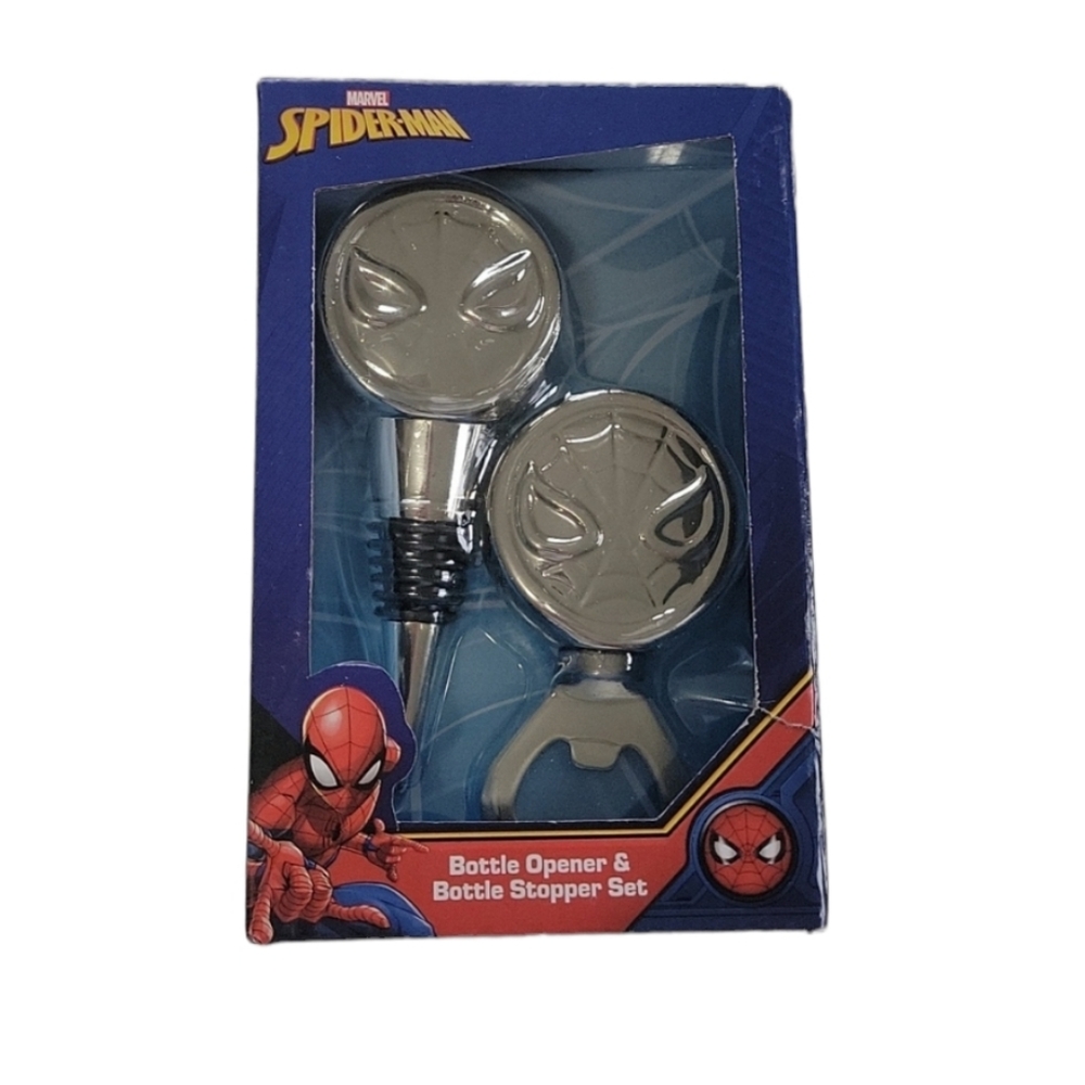 Marvel Spiderman Bottle Opener & Bottle Stopper Set